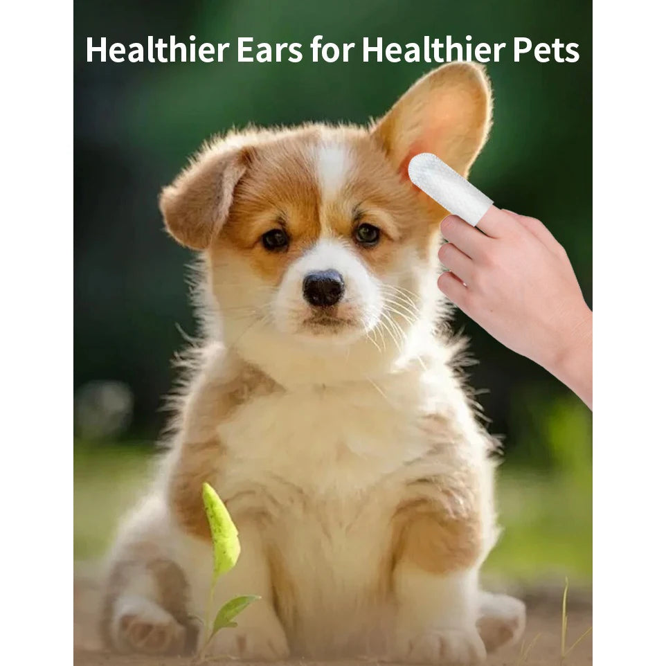 Gentle Ear Cleaning Wipes For Cats & Dogs
