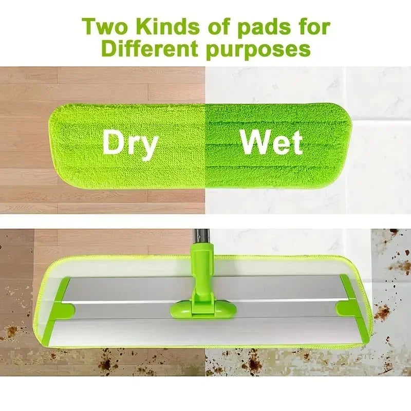 Wet & Dry Microfibre Flat Mop – The All-in-One Floor Cleaning Solution!