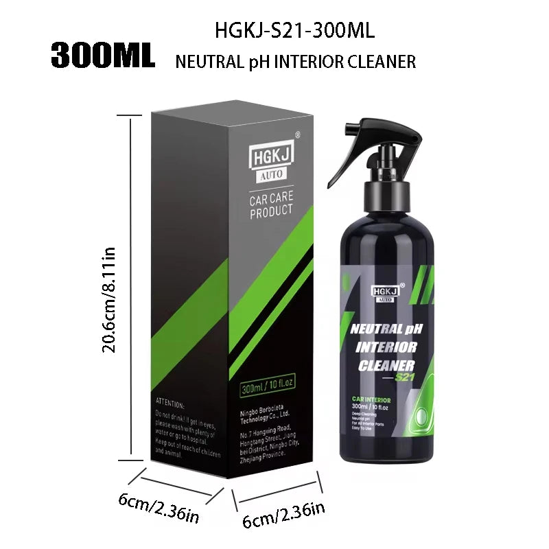 HGKJ Leather & Upholstery Cleaner – Neutral pH Interior Deep Cleaner