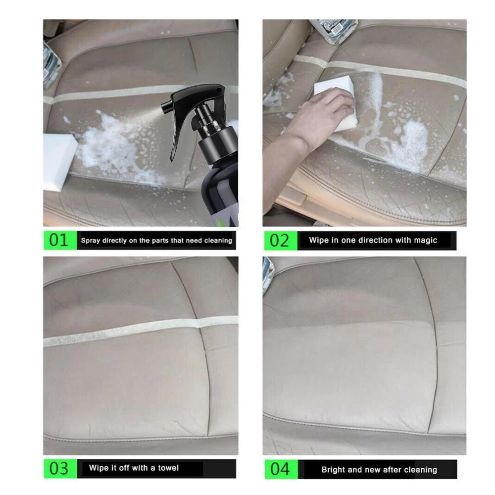 HGKJ Leather & Upholstery Cleaner – Neutral pH Interior Deep Cleaner