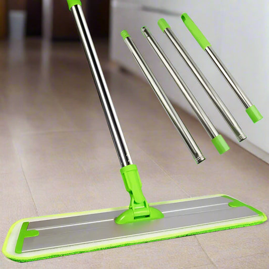 Wet & Dry Microfibre Flat Mop – The All-in-One Floor Cleaning Solution!